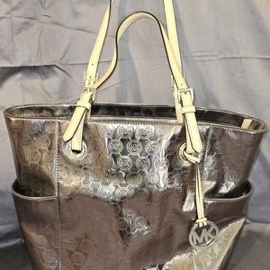 Michael Kors Silver Tote Bag